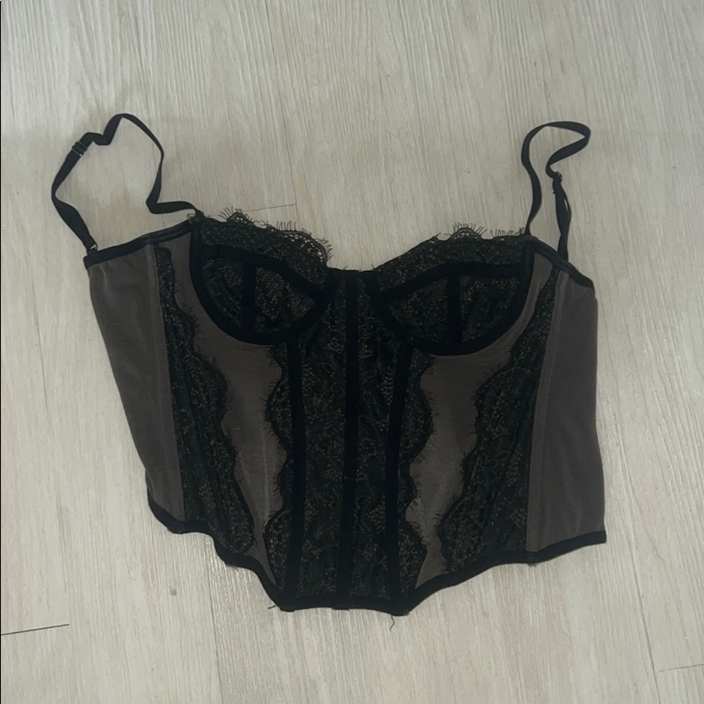 Urban Outfitters black corset top